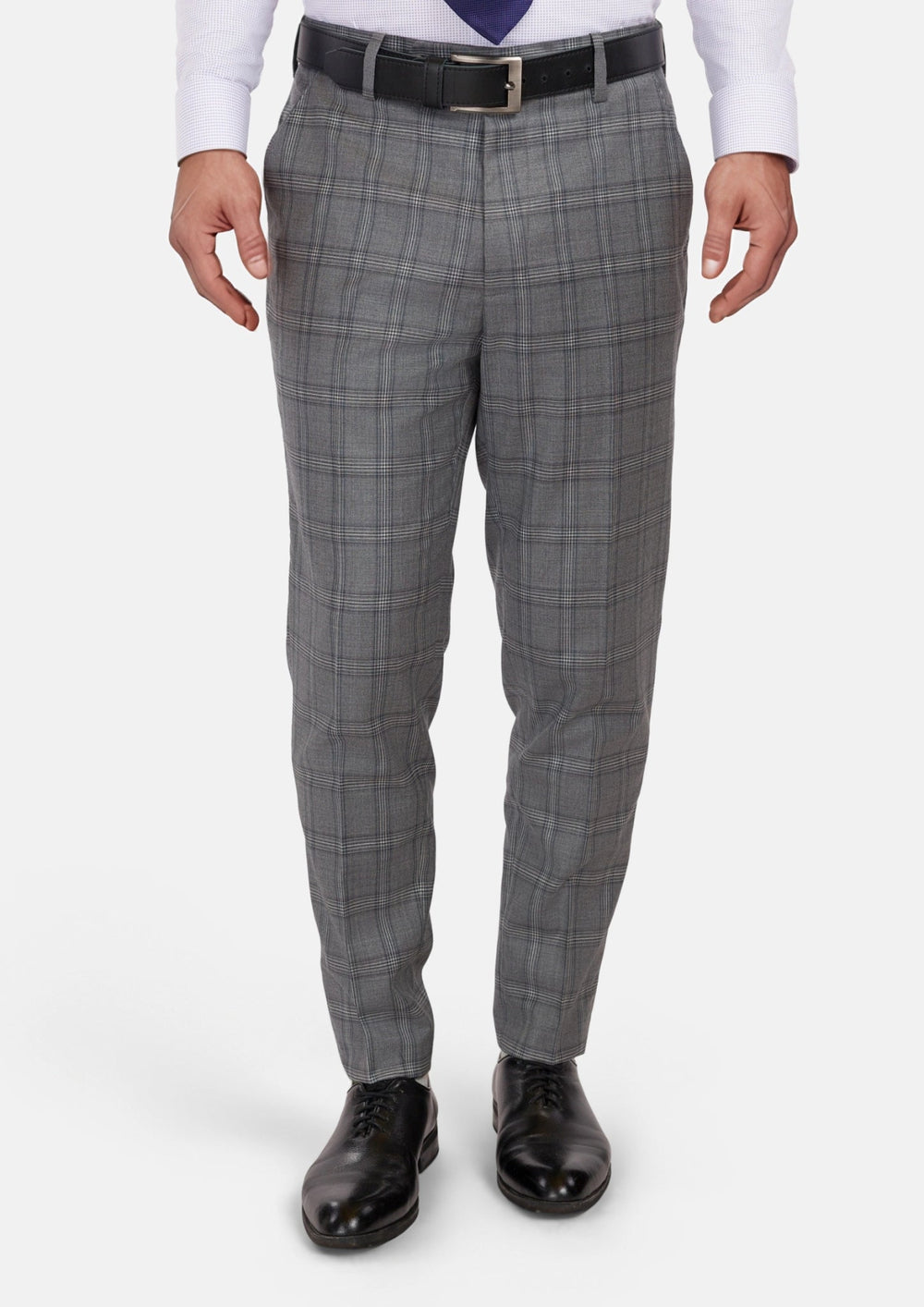 Fossil Grey Checked Pants198