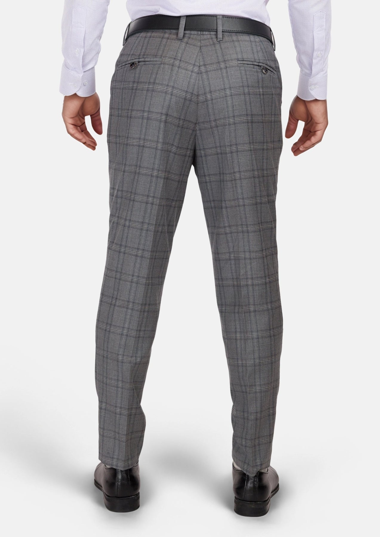 Fossil Grey Checked Pants