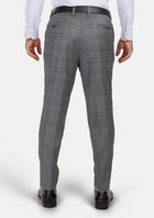 Fossil Grey Checked Pants - SARTORO938