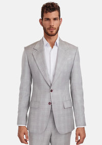 French Gray Checked Ellis Suit