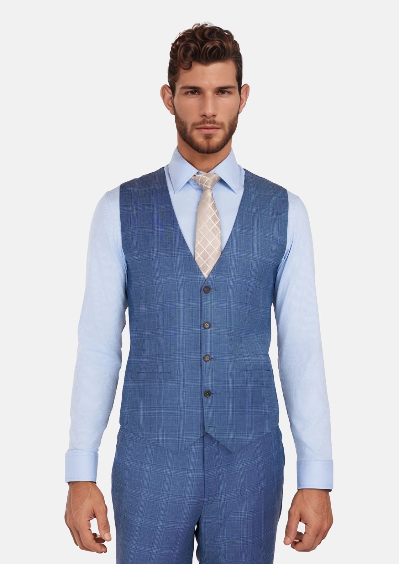 Fresno Blue Vest - SARTORO