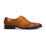 Genoa Cap - Toe Oxford // Tan - SARTORO