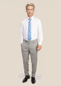 Glacier Grey Twill Pants - SARTORO