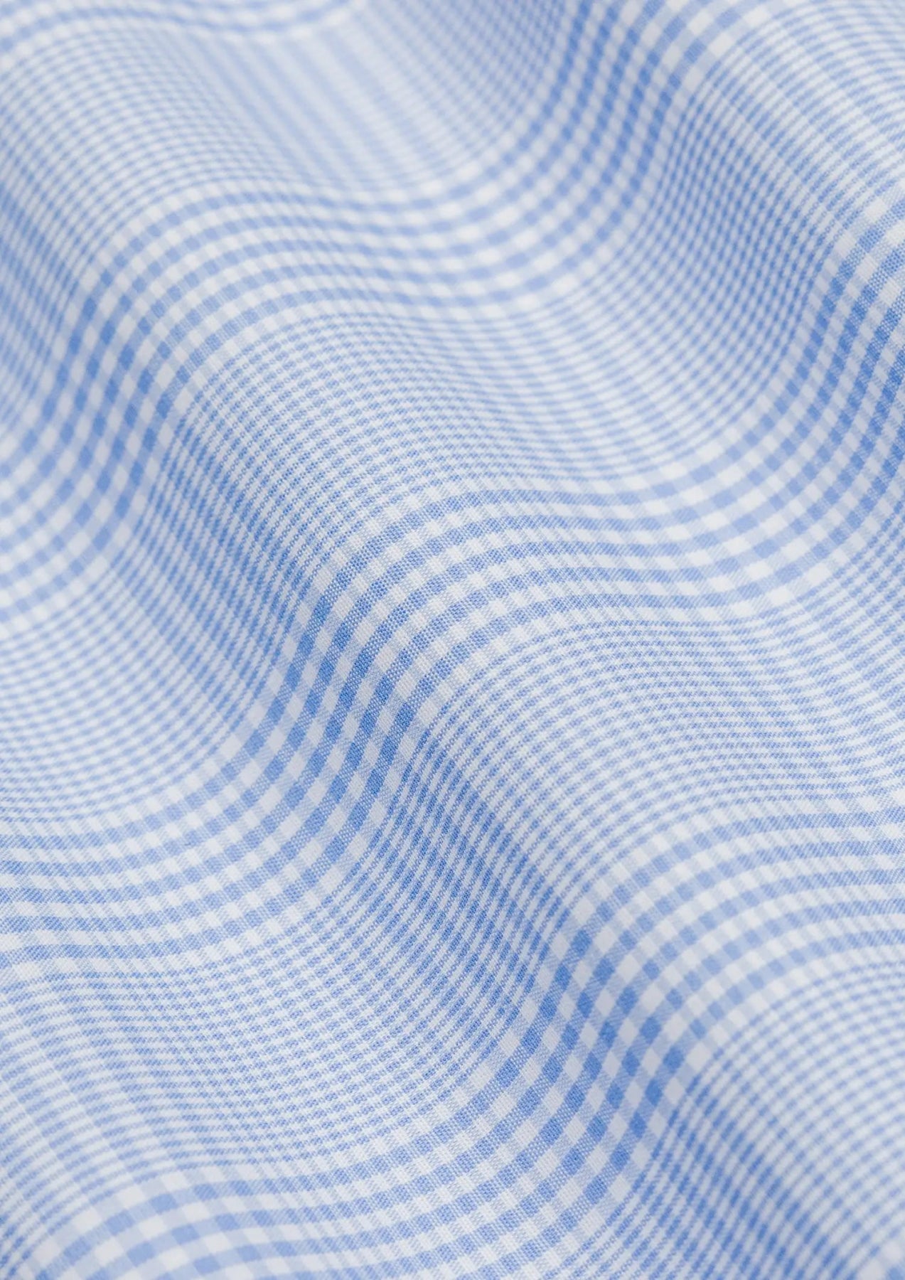 Glen Plaid Light Blue Shirt - SARTORO