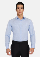 Glen Plaid Light Blue Shirt - SARTORO176