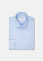 Glen Plaid Light Blue Shirt - SARTORO