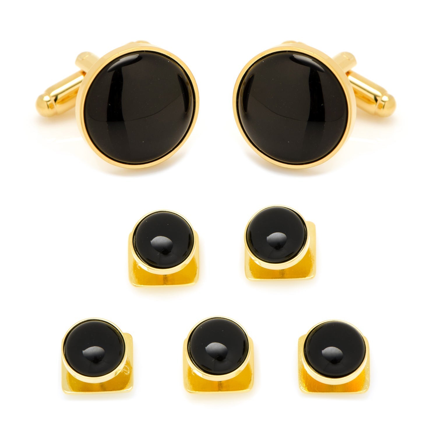 Gold and Onyx 5-Stud Set953