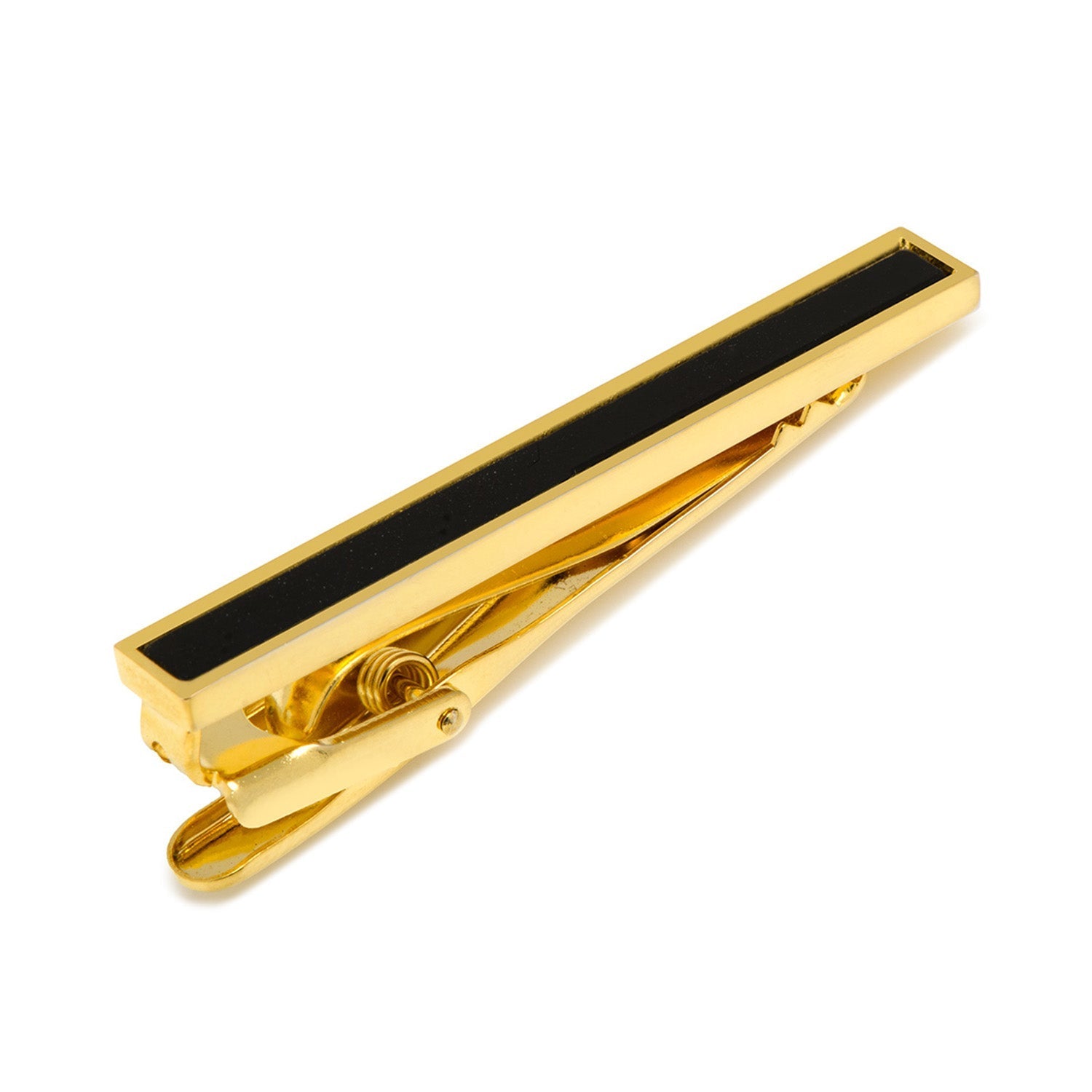 Gold and Onyx Inlaid Tie Clip154