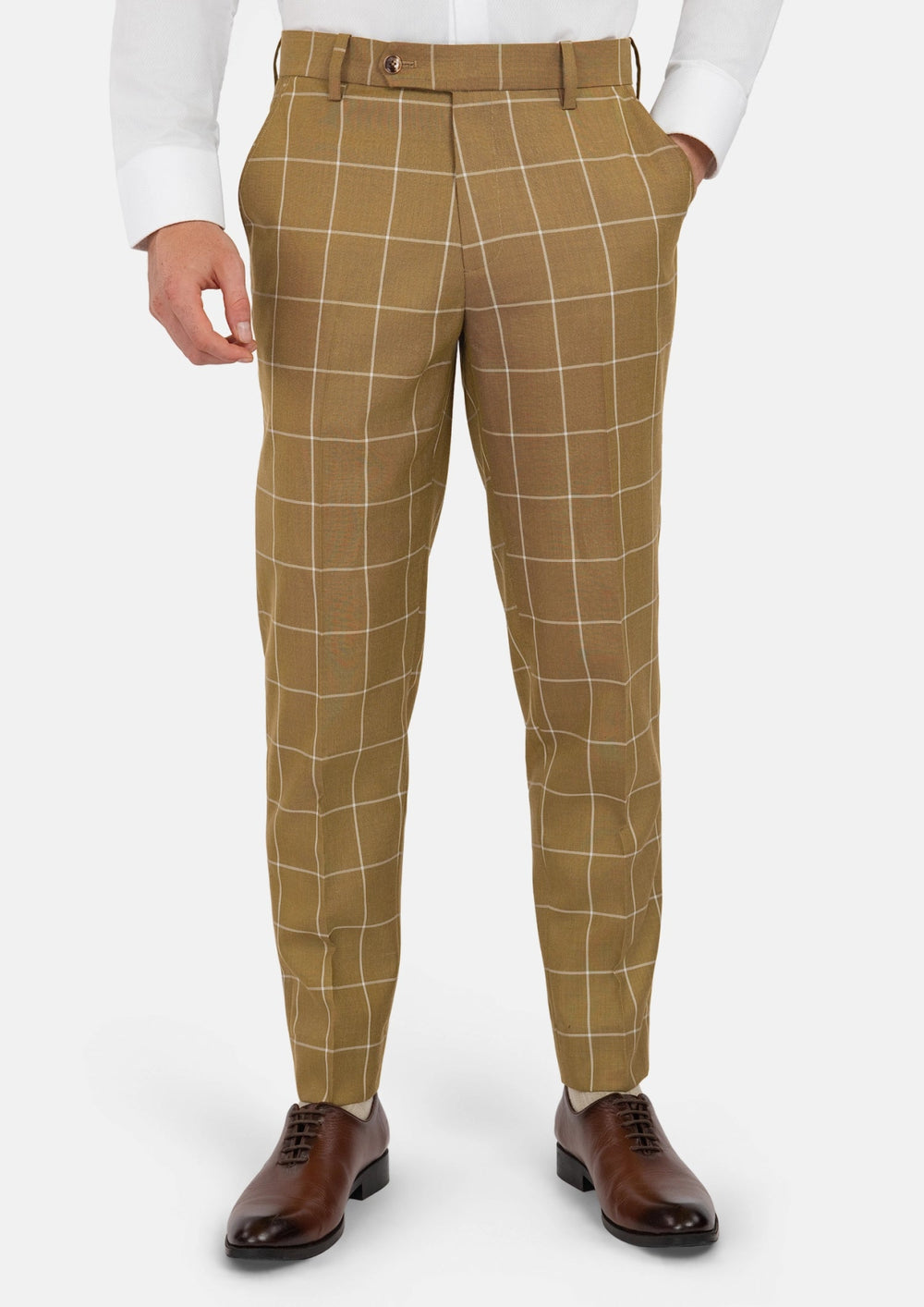 Gold Windowpane Pants273