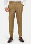 Gold Windowpane Pants