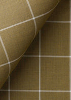 Gold Windowpane Vest - SARTORO254