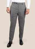 Granite Grey Birdseye Pants - SARTORO