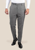 Granite Grey Birdseye Pants - SARTORO