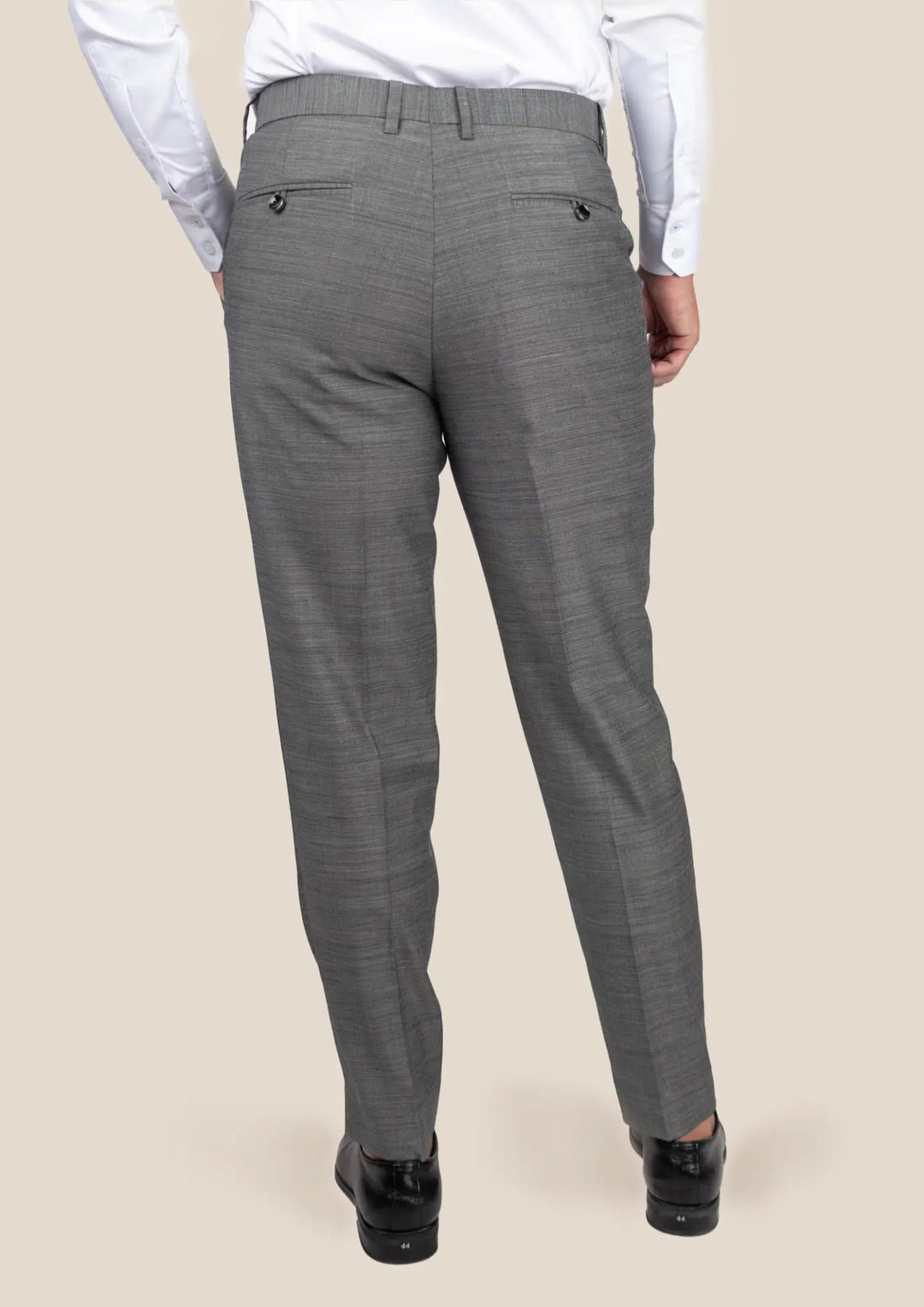 Granite Grey Birdseye Pants - SARTORO