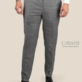 Granite Grey Birdseye Pants - SARTORO