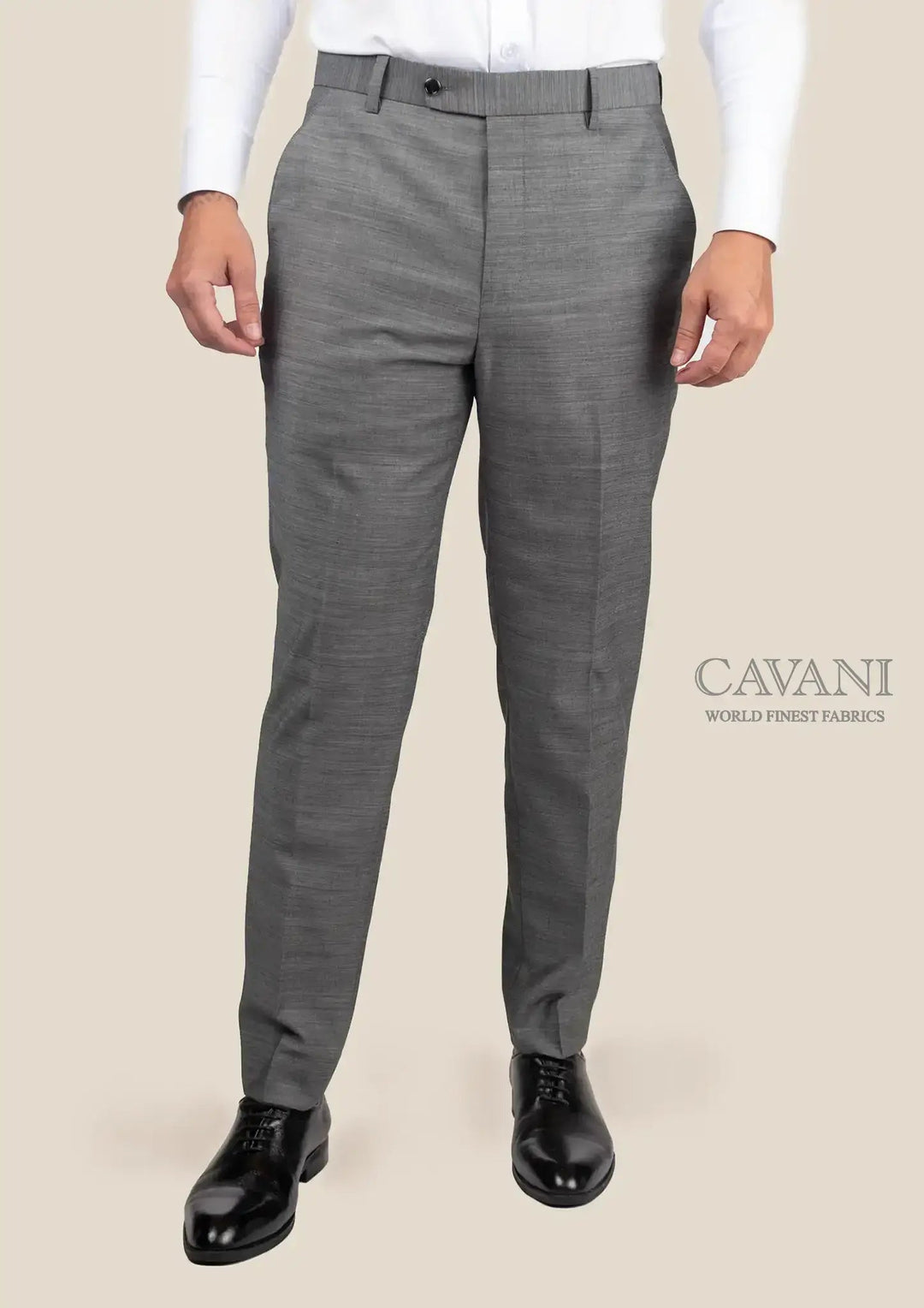 Granite Grey Birdseye Pants - SARTORO