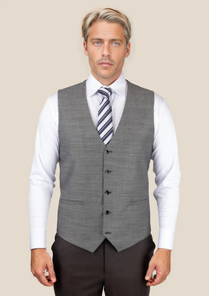 Granite Grey Birdseye Vest