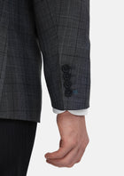 Graphite Grey Prince Of Wales Jacket - SARTORO836