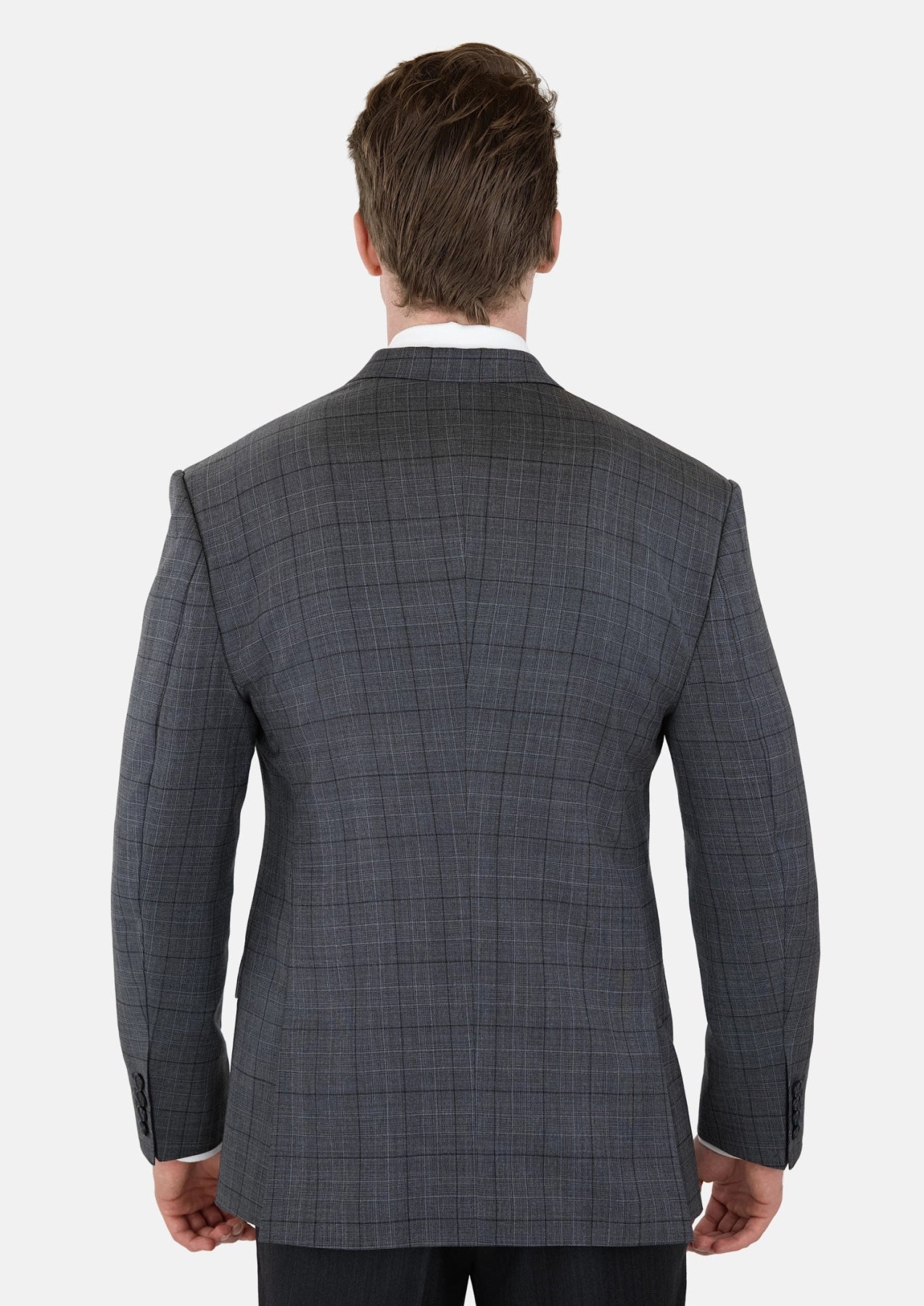 Graphite Grey Prince Of Wales Jacket - SARTORO394