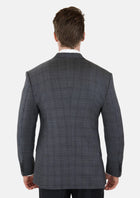 Graphite Grey Prince Of Wales Jacket - SARTORO557