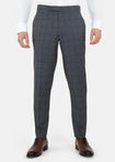 Graphite Grey Prince Of Wales Pants