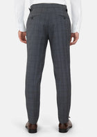 Graphite Grey Prince Of Wales Pants - SARTORO237