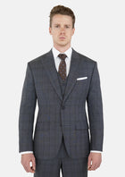 Graphite Grey Prince Of Wales Suit - SARTORO210