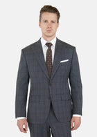 Graphite Grey Prince Of Wales Suit - SARTORO869