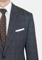 Graphite Grey Prince Of Wales Suit - SARTORO600