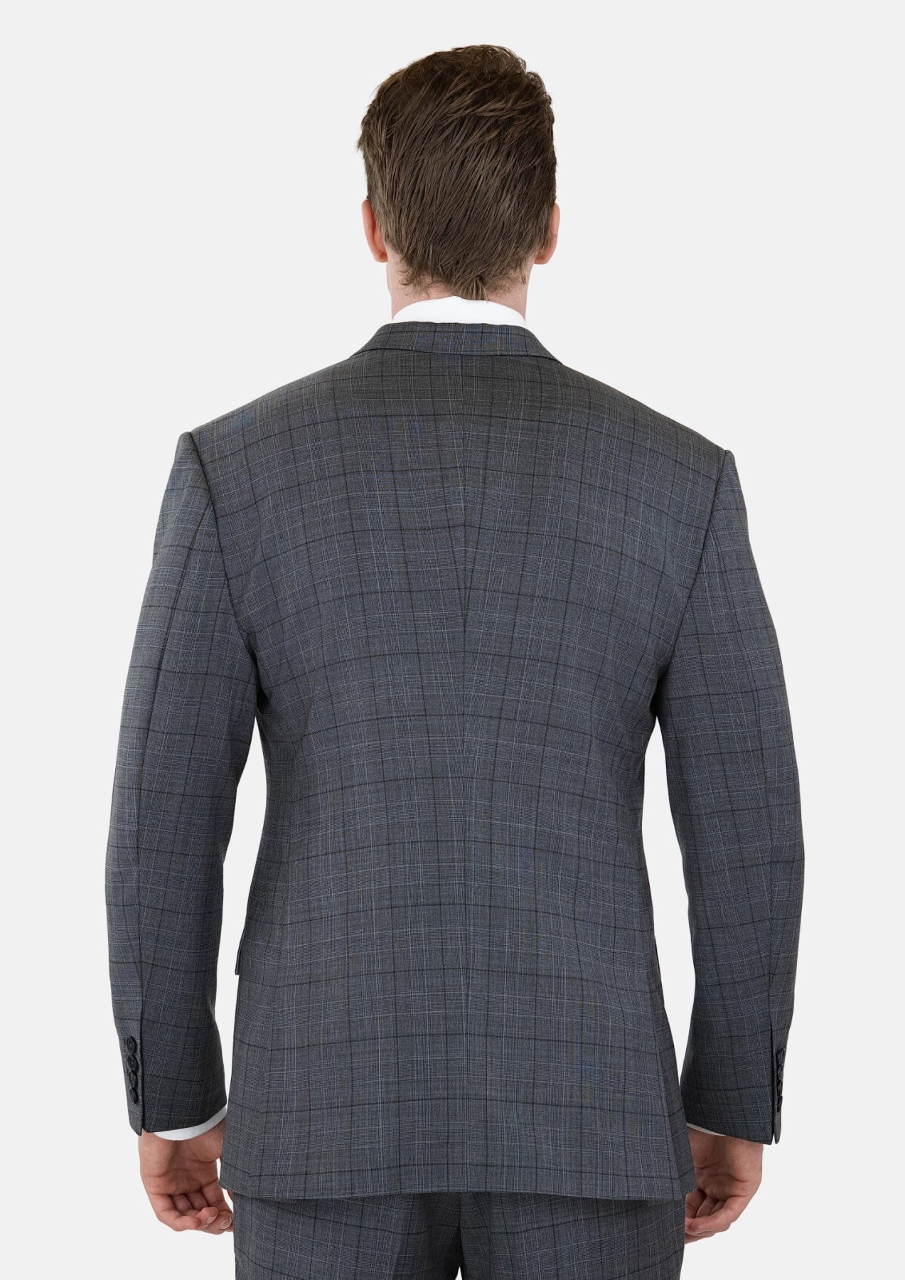 Graphite Grey Prince Of Wales Suit - SARTORO224