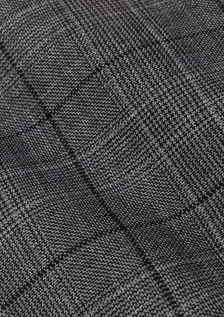 Graphite Grey Prince Of Wales Vest - SARTORO805