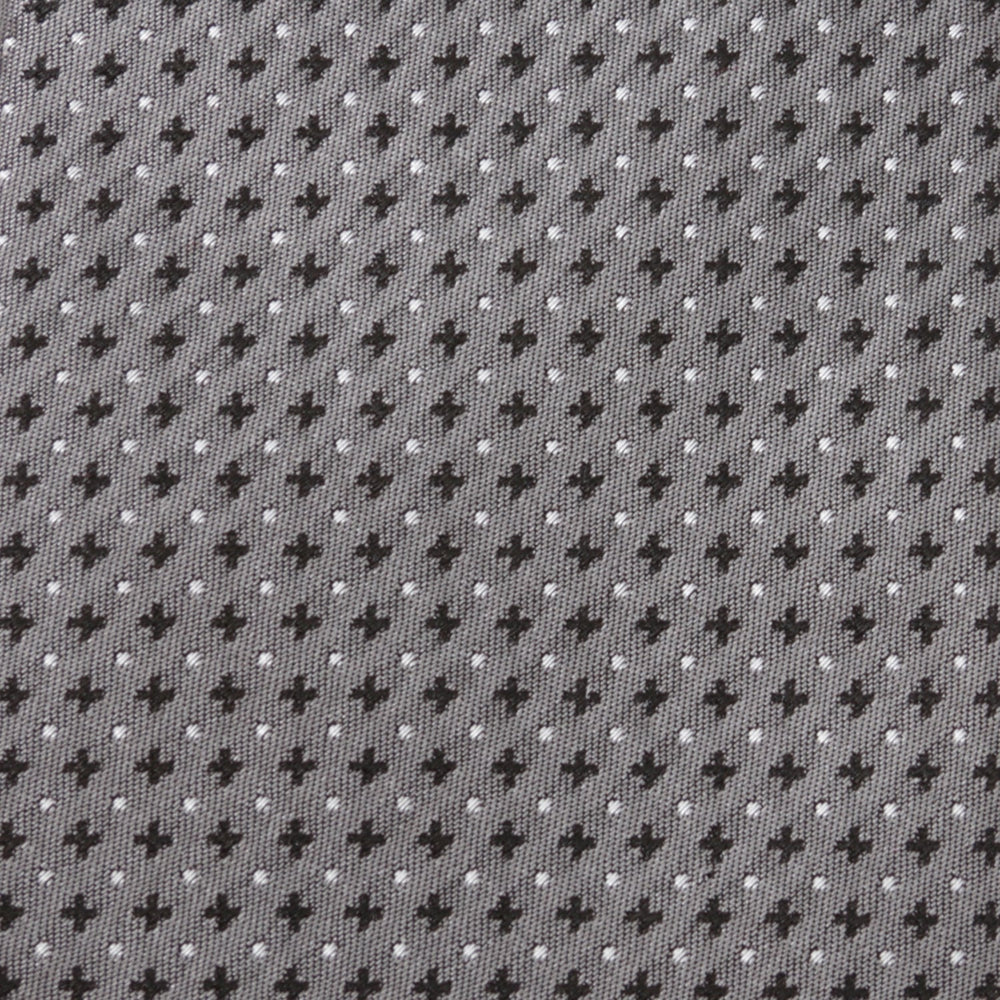 Gray Cross Dot-Men's Tie310