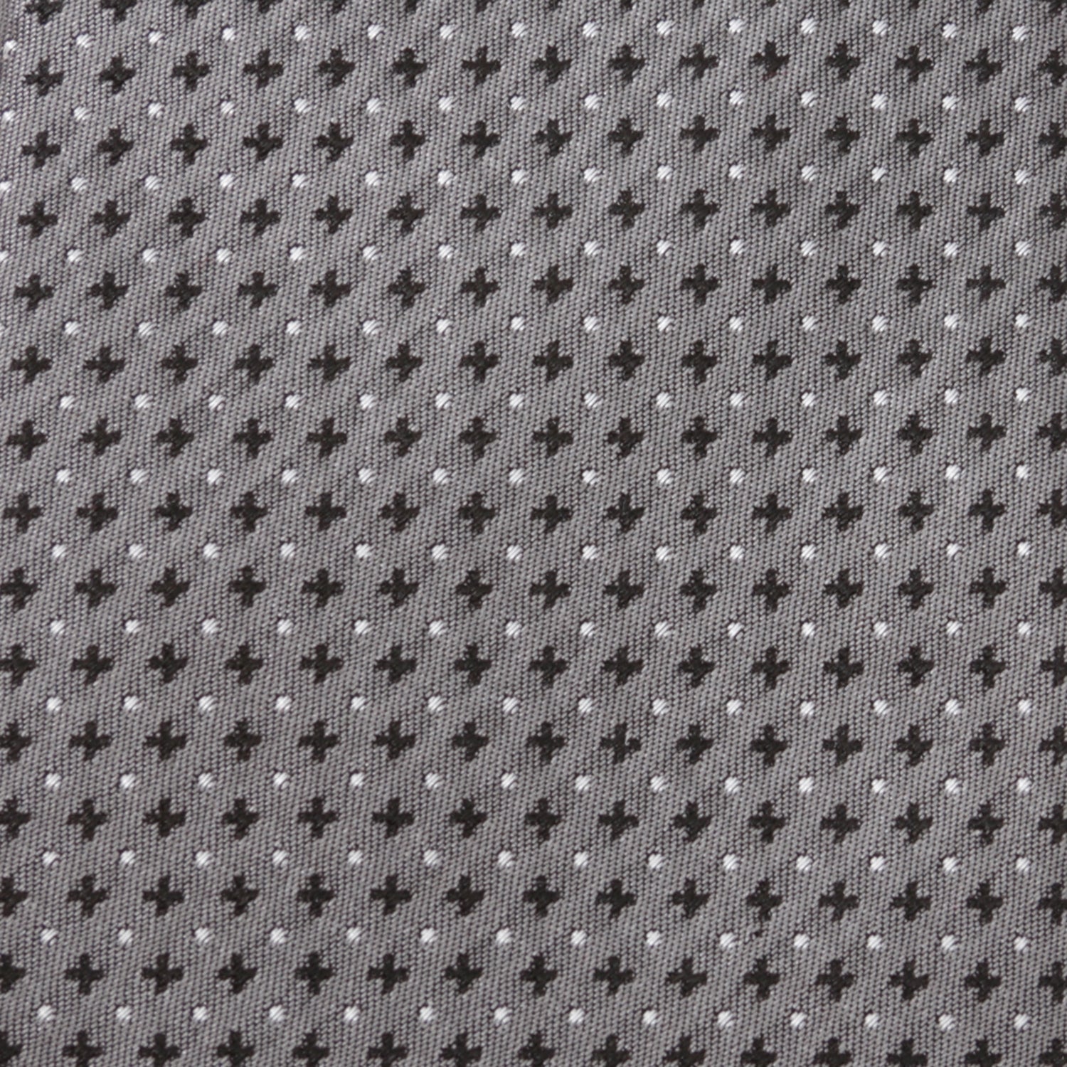 Gray Cross Dot-Men's Tie - SARTORO317