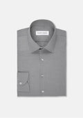 Grey Egyptian Cotton Broadcloth Shirt - SARTORO