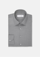 Grey Egyptian Cotton Broadcloth Shirt - SARTORO911