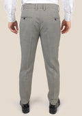 Grey Houndstooth Pants - SARTORO