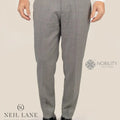 Grey Houndstooth Pants - SARTORO