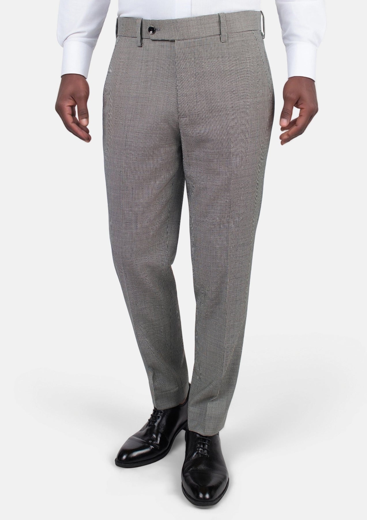 Grey Houndstooth Pants - SARTORO243