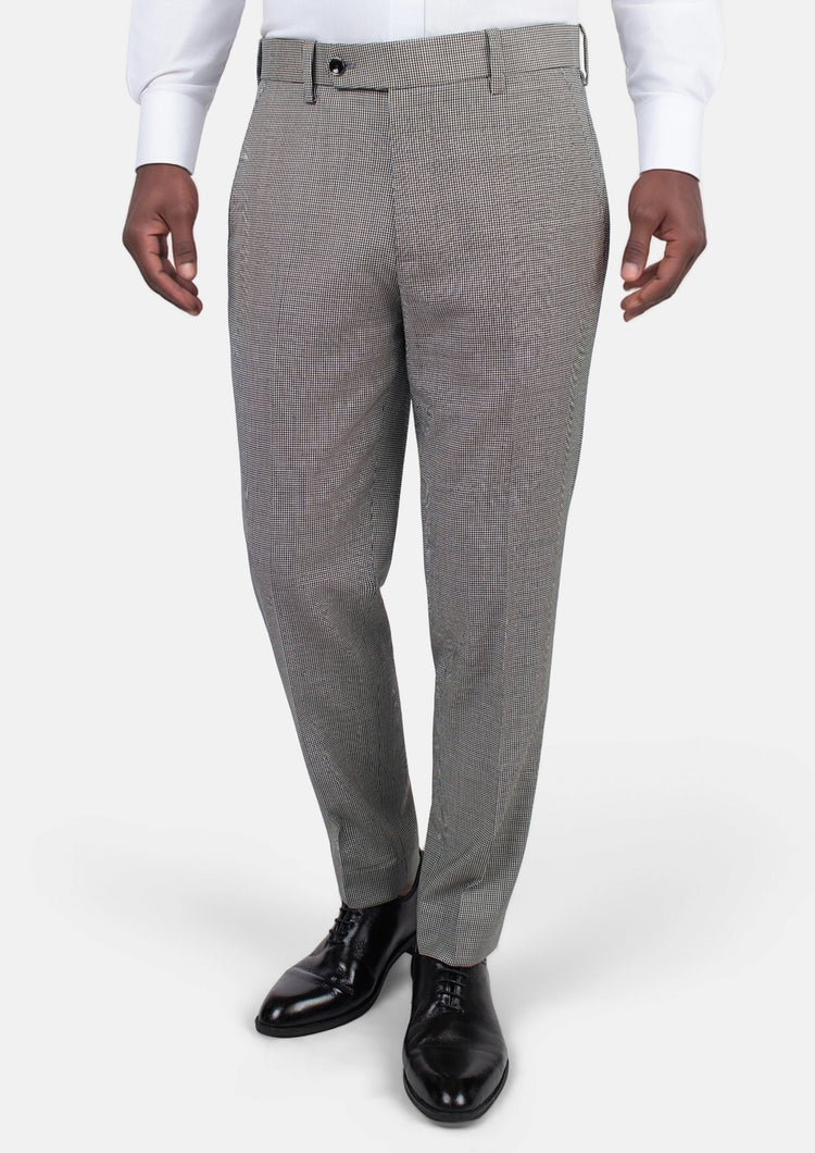Grey Houndstooth Pants - SARTORO760