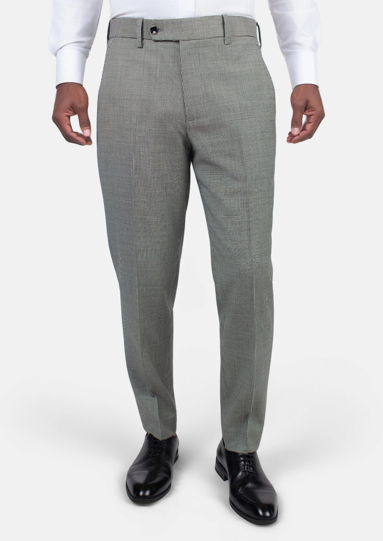 Grey Houndstooth Pants - SARTORO10