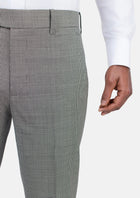 Grey Houndstooth Pants - SARTORO455