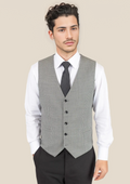 Grey Houndstooth Vest - SARTORO