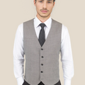 Grey Houndstooth Vest - SARTORO