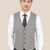 Grey Houndstooth Vest - SARTORO
