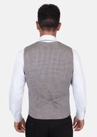 Grey Houndstooth Vest - SARTORO668