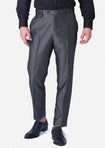 Grey Microcheck Pants