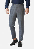 Grey Prince of Wales Pants - SARTORO50