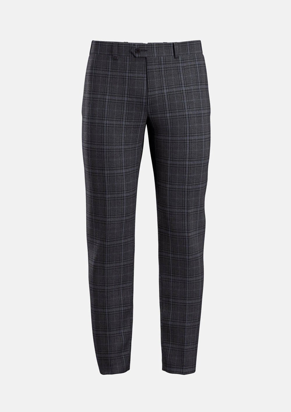 Grey Two - Tone Plaid Pants - SARTORO