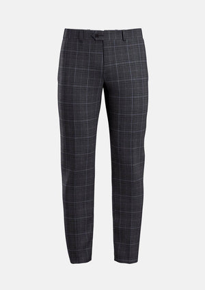 Grey Two-Tone Plaid Pants