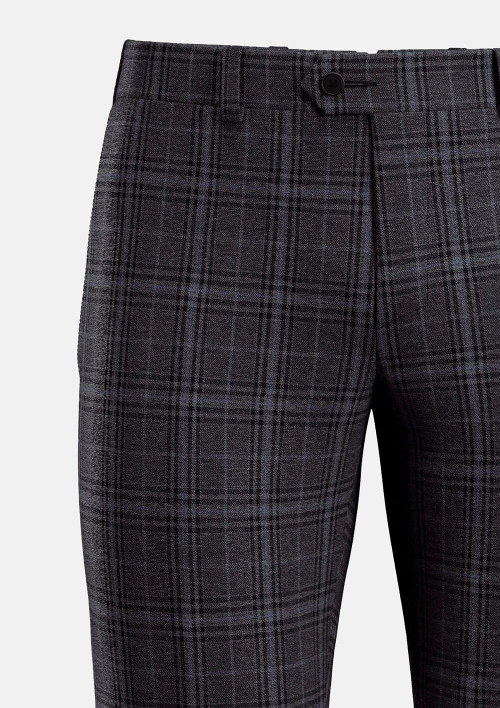 Grey Two - Tone Plaid Pants - SARTORO